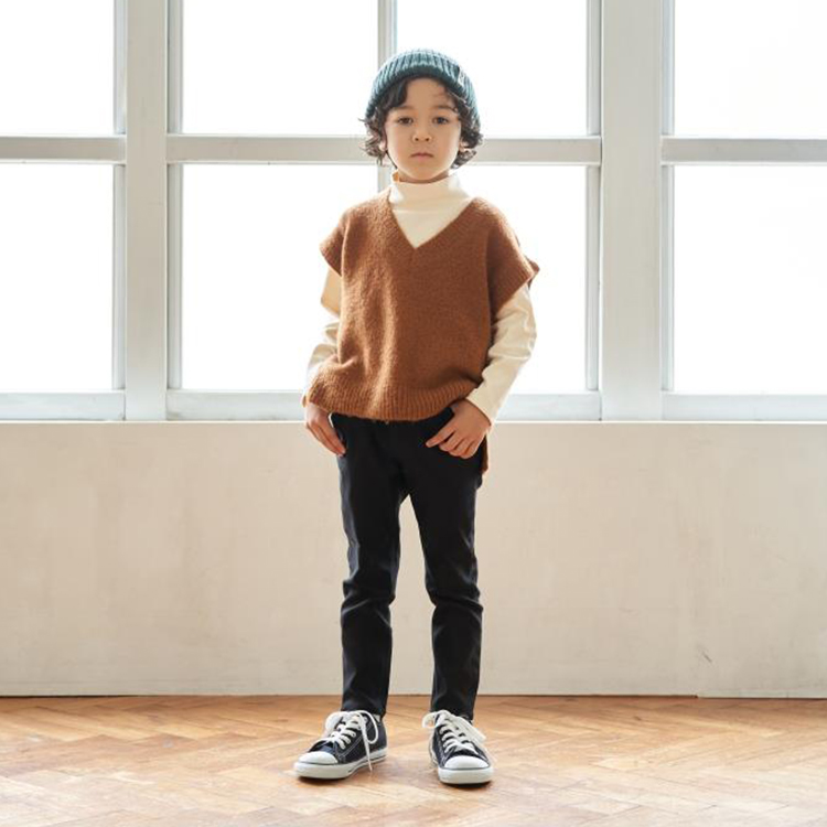 返品交換不可 キッズスキニーパンツ