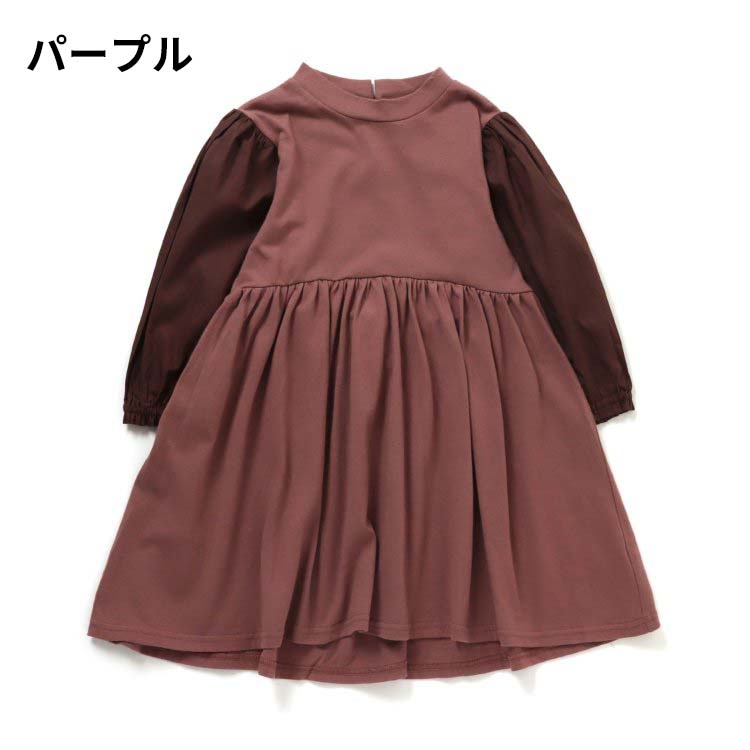 ワンピース 三歳 子供服 異素材コンビワンピース / ampersand premier（アンパサンド プルミエ） @sommelier_babygift