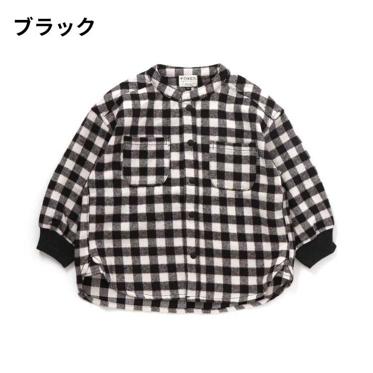 子供服 バンドカラーチェックシャツ / F.O.KIDS（エフオーキッズ） @sommelier_babygift