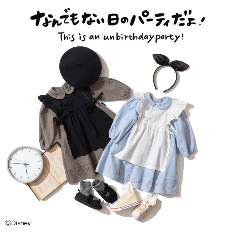 子供服 ワクワクなりきりワンピ Disney ディズニーキャラクターalice刺繍ワンピースベビー服 キッズ服 子ども服 女の子秋 長袖 アリス ハロウィン 誕生日 パーティー 衣装 カチューシャ エプロン付き かわいい お出かけ 秋 春 Sommelier Babygift サイズ カラー