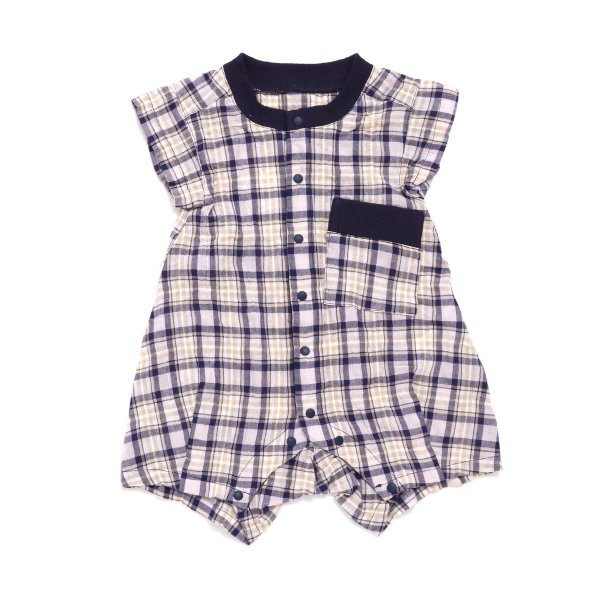 子供服 BOY'Sチェックロンパス @sommelier_babygift