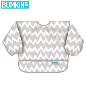 Bumkins スリーブビブ グレイシェブロン