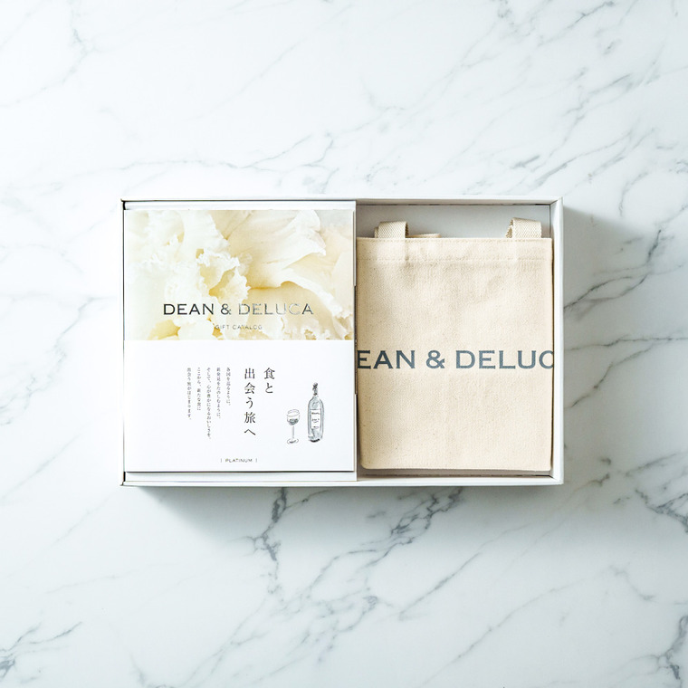 DEAN&DELUCA ギフトカタログ + トートバッグセット ディーンアンドデルーカ カタログギフト プラチナコース 送料無料