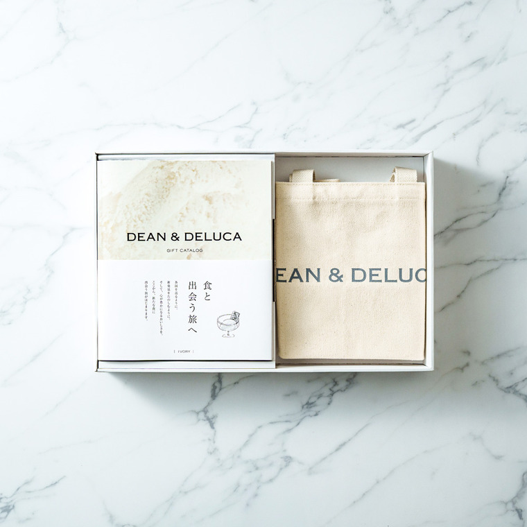 DEAN&DELUCA ギフトカタログ + トートバッグセット ディーンアンドデルーカ カタログギフト アイボリーコース 送料無料