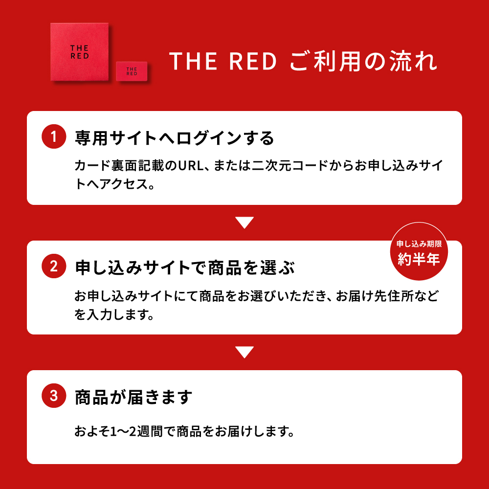 プレミアムカタログギフト THE RED ザ レッド ガーネット / カードタイプ webカタログギフト