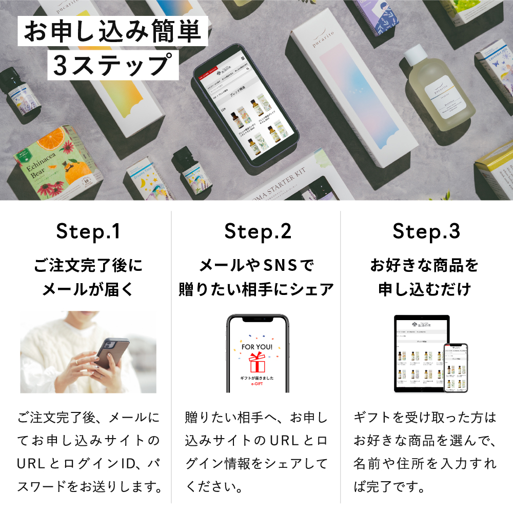 香りを贈る 生活の木 カタログギフト スマホで贈れる eギフト e-GIFT 生活の木 vol.5 Tree Of Life