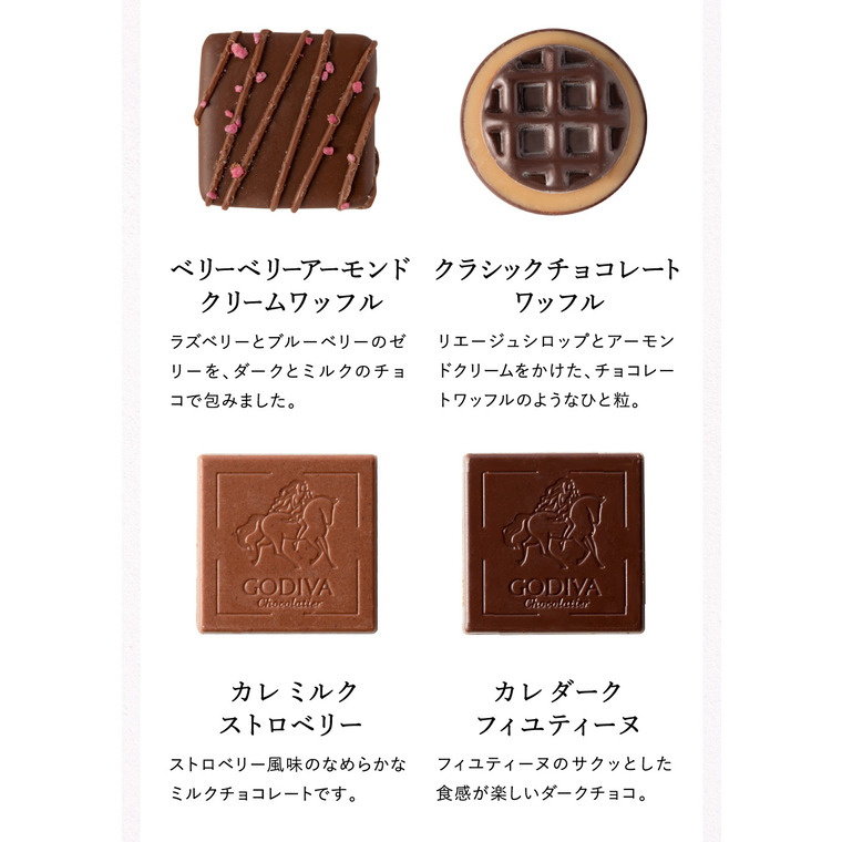 GODIVA ゴディバ ワッフルコレクション メリーゴーランド ワッフル アソートメント 10粒入 （204543） (のし・包装・メッセージカード不可) C-23 YJ