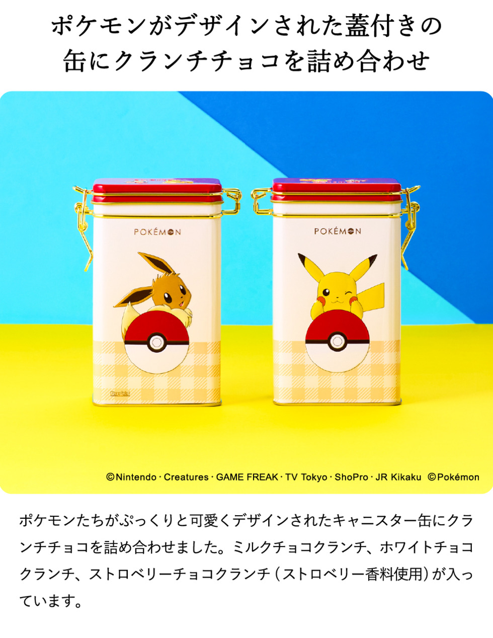 スイーツキャニスター缶（ポケモン） ポケットモンスター C-26 SF / バレンタイン のし包装メッセージカード不可