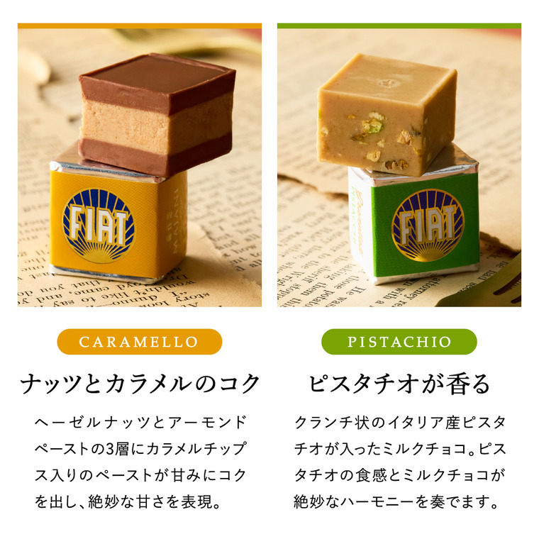 FIAT フィアット チョコレート・ミニカーセット缶 マイアーニ Majani C-26 / バレンタイン のし包装メッセージカード不可