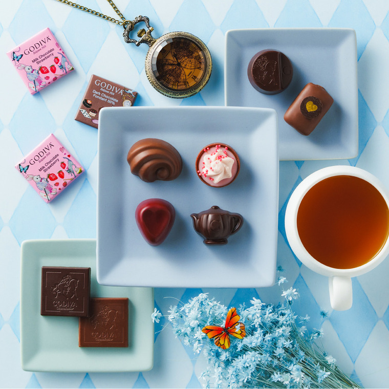 ゴディバ GODIVA アリスのティーパーティ アソートメント 9粒入 (209957) C-26 YS バレンタイン のし包装メッセージカード不可 送料無料