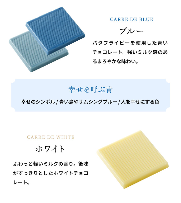 CARRE DE BLUE（カレ・ド・ブルー）幸せを呼ぶ青いチョコレート C-26 LA バレンタイン のし包装メッセージカード不可