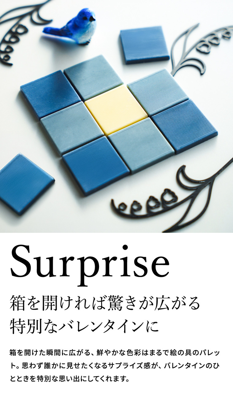 CARRE DE BLUE（カレ・ド・ブルー）幸せを呼ぶ青いチョコレート C-26 LA バレンタイン のし包装メッセージカード不可