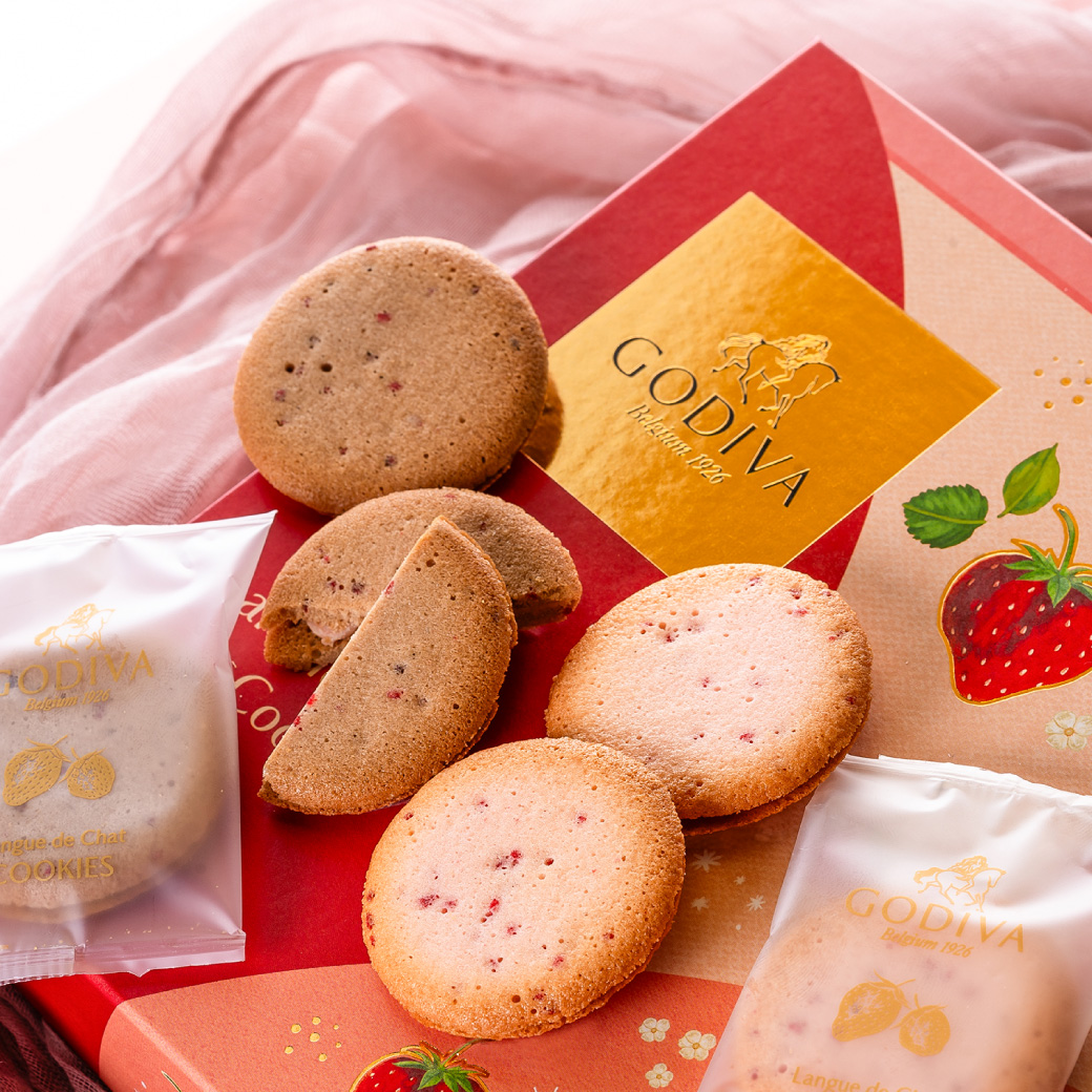 バレンタインギフト2026 ゴディバ GODIVA あまおう苺ラングドシャクッキー アソートメント 8枚入 210424