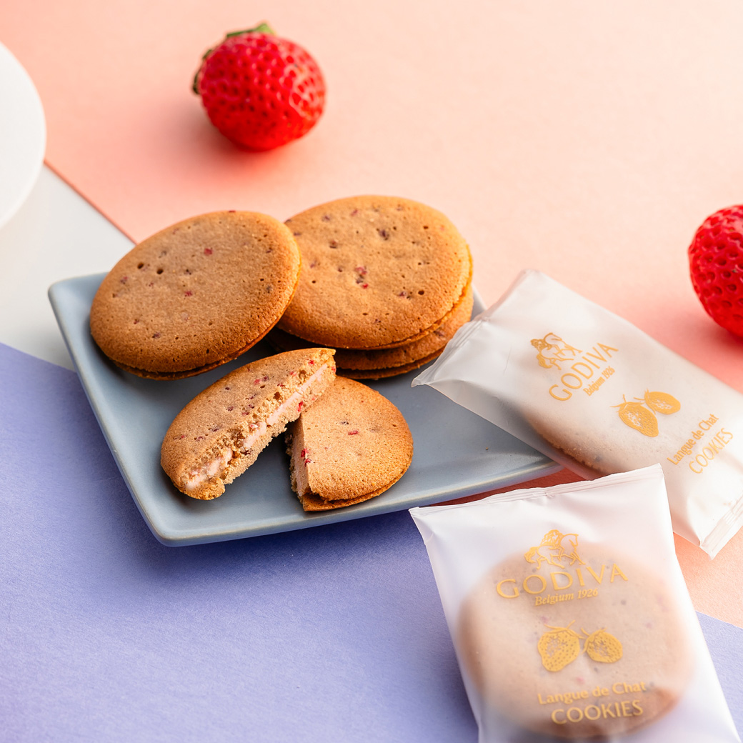 バレンタインギフト2026 ゴディバ GODIVA あまおう苺ラングドシャクッキー アソートメント 8枚入 210424