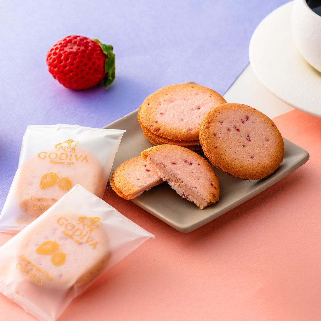 バレンタインギフト2026 ゴディバ GODIVA あまおう苺ラングドシャクッキー アソートメント 8枚入 210424