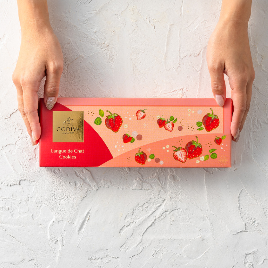 バレンタインギフト2026 ゴディバ GODIVA あまおう苺ラングドシャクッキー アソートメント 8枚入 210424