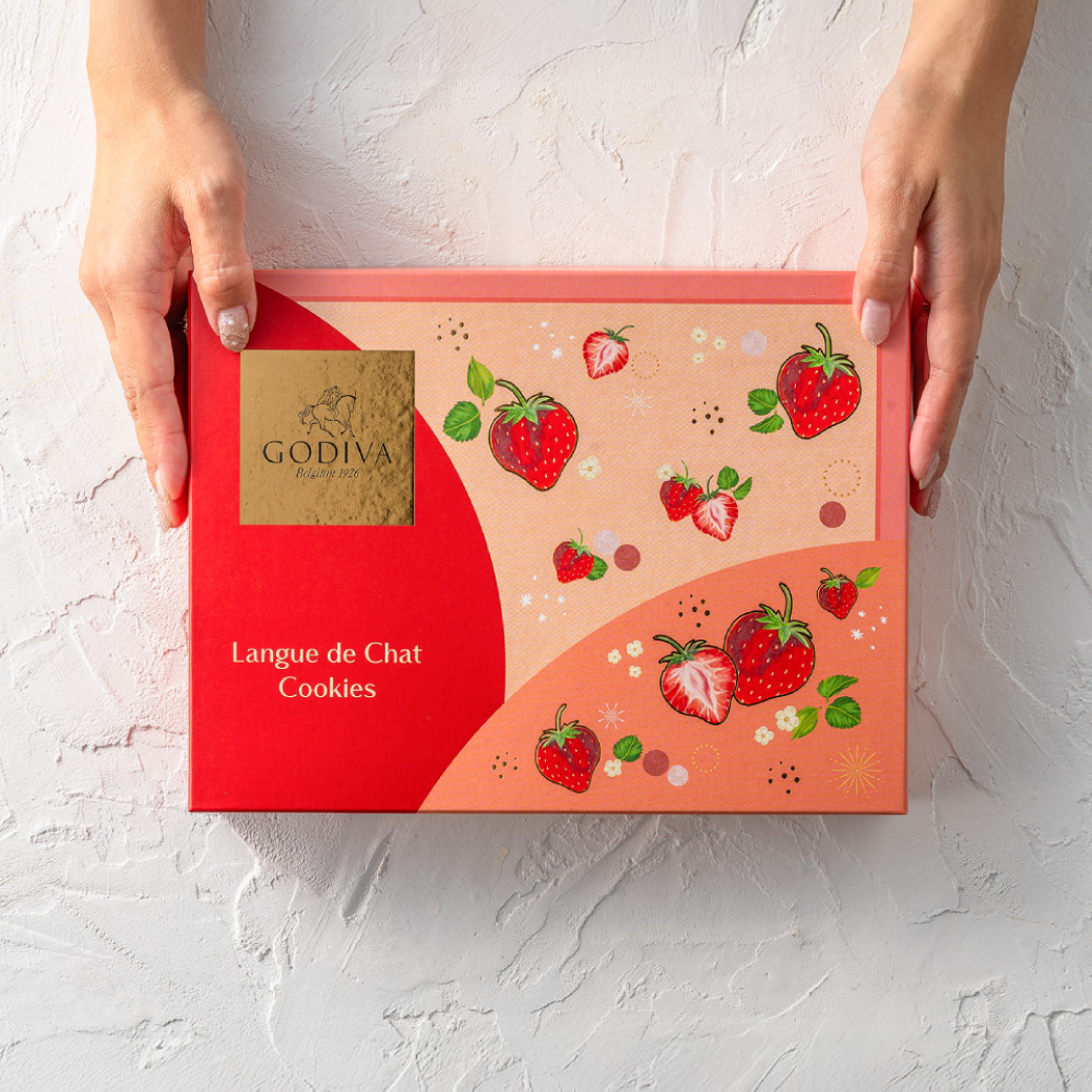 バレンタインギフト2026 ゴディバ GODIVA あまおう苺ラングドシャクッキー アソートメント 30枚入 210422