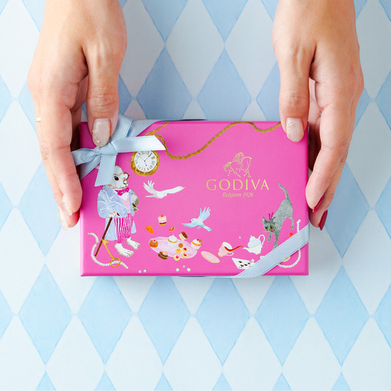 ゴディバ GODIVA アリスのティーパーティ アソートメント 6粒入 (209956) C-26 YR バレンタイン のし包装メッセージカード不可