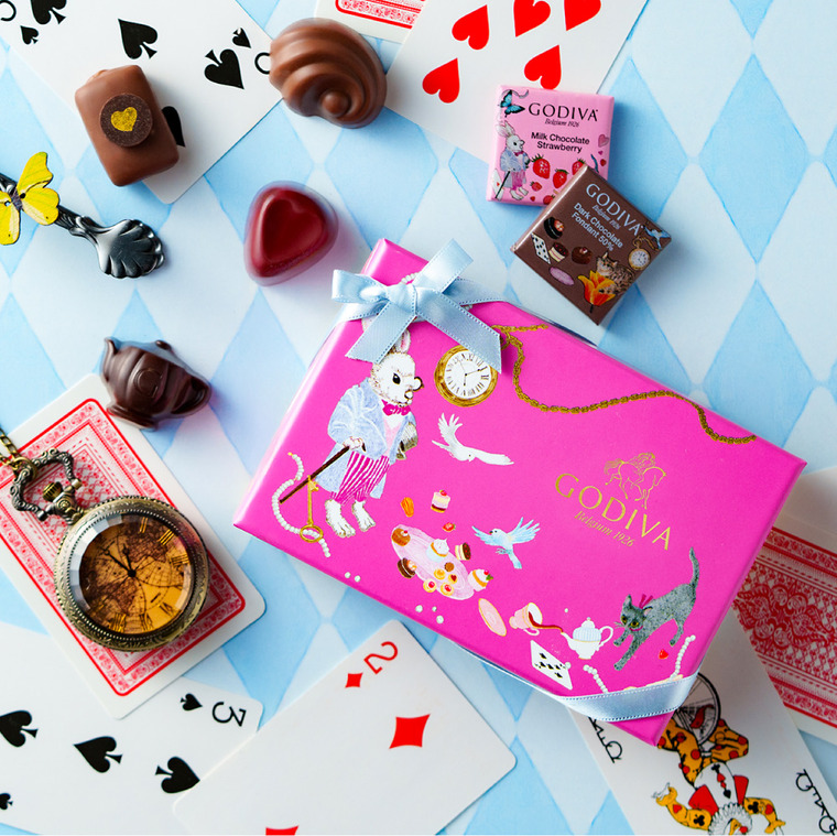ゴディバ GODIVA アリスのティーパーティ アソートメント 6粒入 (209956) C-26 YR バレンタイン のし包装メッセージカード不可