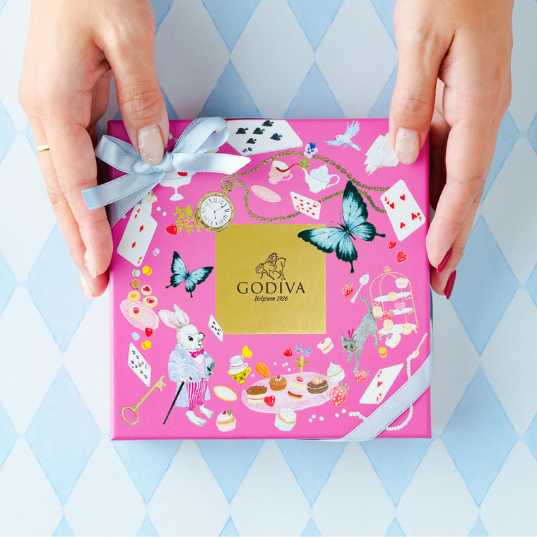 ゴディバ GODIVA アリスのティーパーティ アソートメント 9粒入 (209957) C-26 YS バレンタイン のし包装メッセージカード不可 送料無料