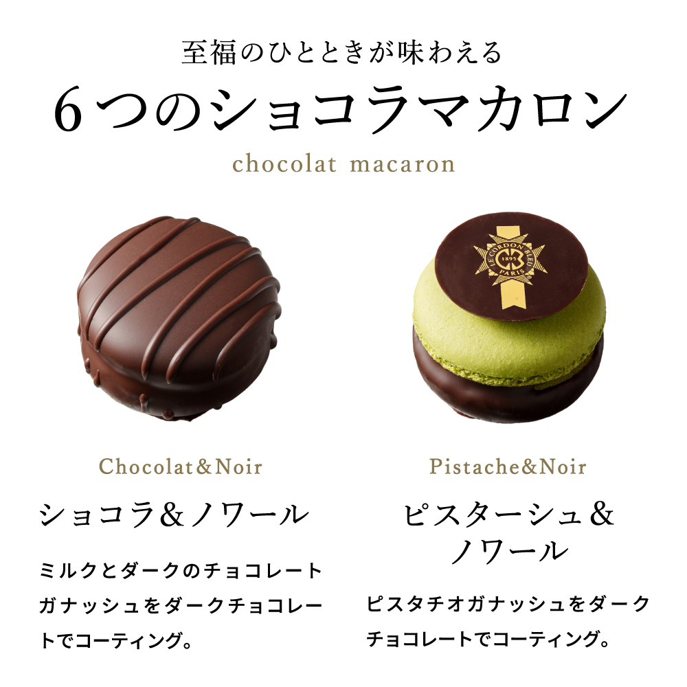 ル・コルドン・ブルー ショコラマカロン6 C-26 HC  / バレンタイン のし包装メッセージカード不可 LE CORDON BLEU マカロン /