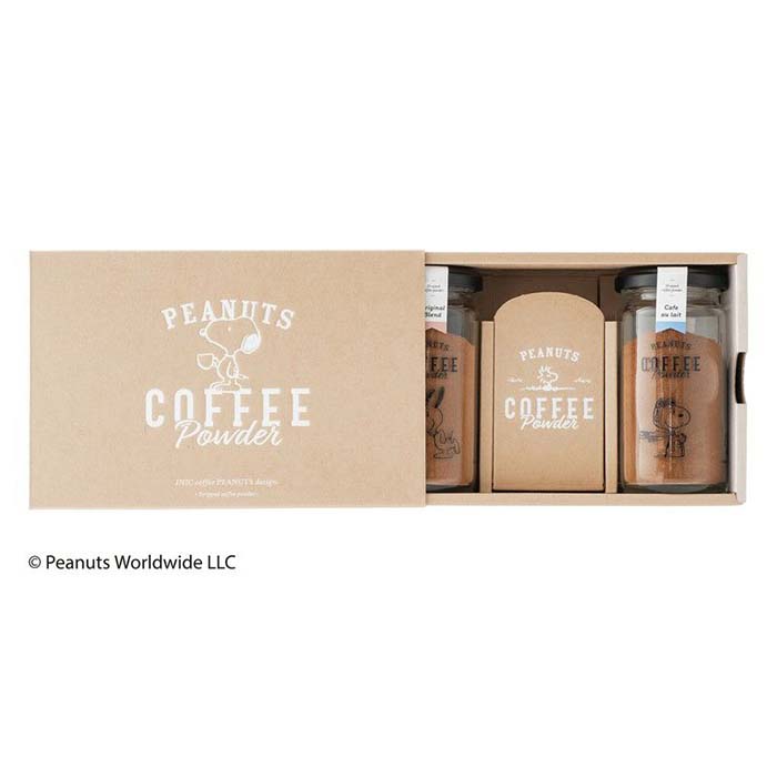 PEANUTS coffee スヌーピー コーヒー 2 Bottle Gift Box オリジナルブレンド×カフェオレ専用