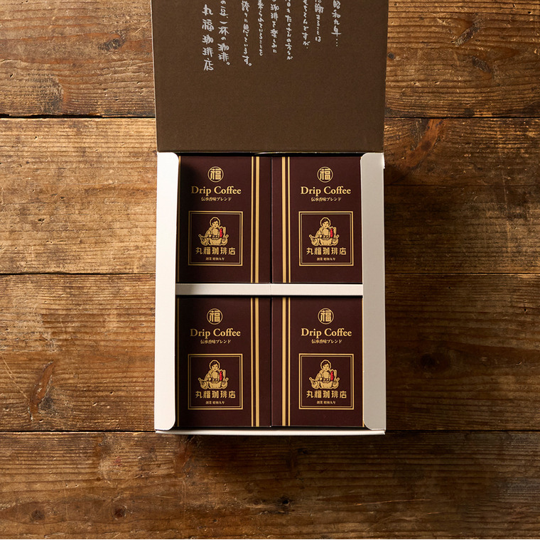 送料無料 コーヒー 丸福珈琲店 伝承香味ブレンド ドリップコーヒー 5パック入り×4箱セット DP-8