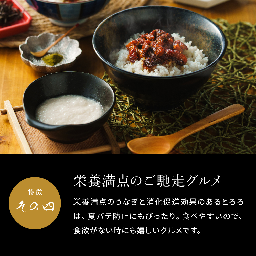 送料無料 グルメ 京料理六盛 国産うなとろセット 3人前 RM-UT3 メーカー直送 冷凍便