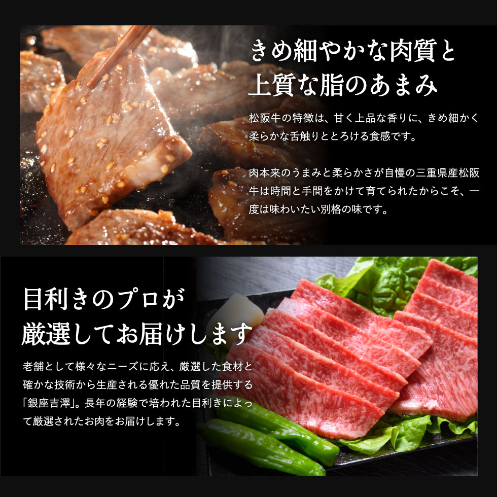 銀座吉澤 松阪牛焼肉セット メーカー直送