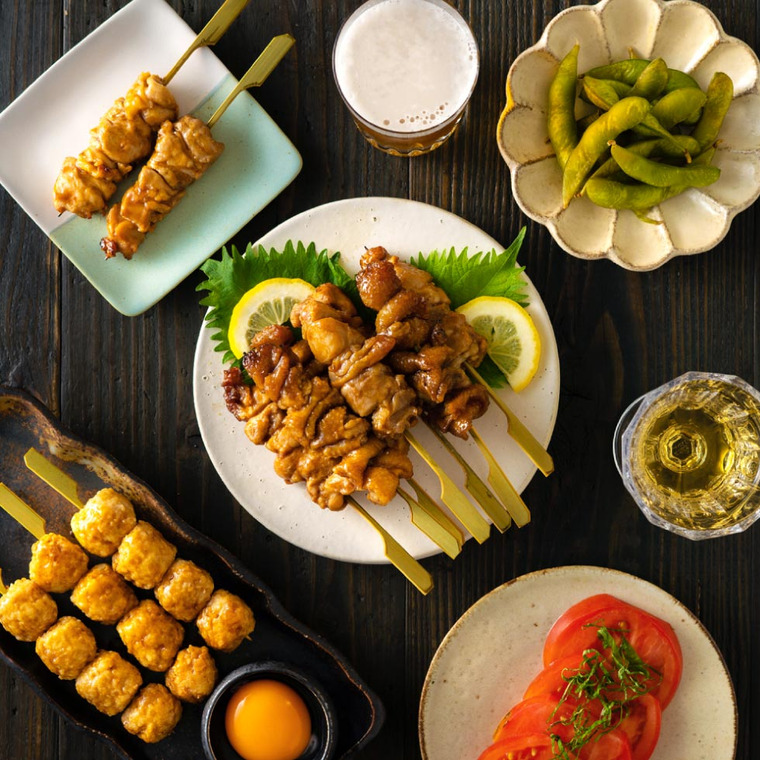 博多華味鳥 焼き鳥セット（もも串、皮串、とりトロ串、つくね串）（HY-A1） メーカー直送 冷凍便