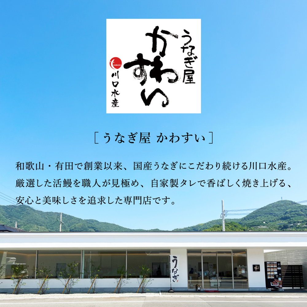 うなぎ 国産 うなぎ屋かわすい 国産うなぎ蒲焼長焼 大 150g×3本セット メーカー直送 のし・包装紙・メッセージカード不可 冷凍便 JGS 送料無料 2026