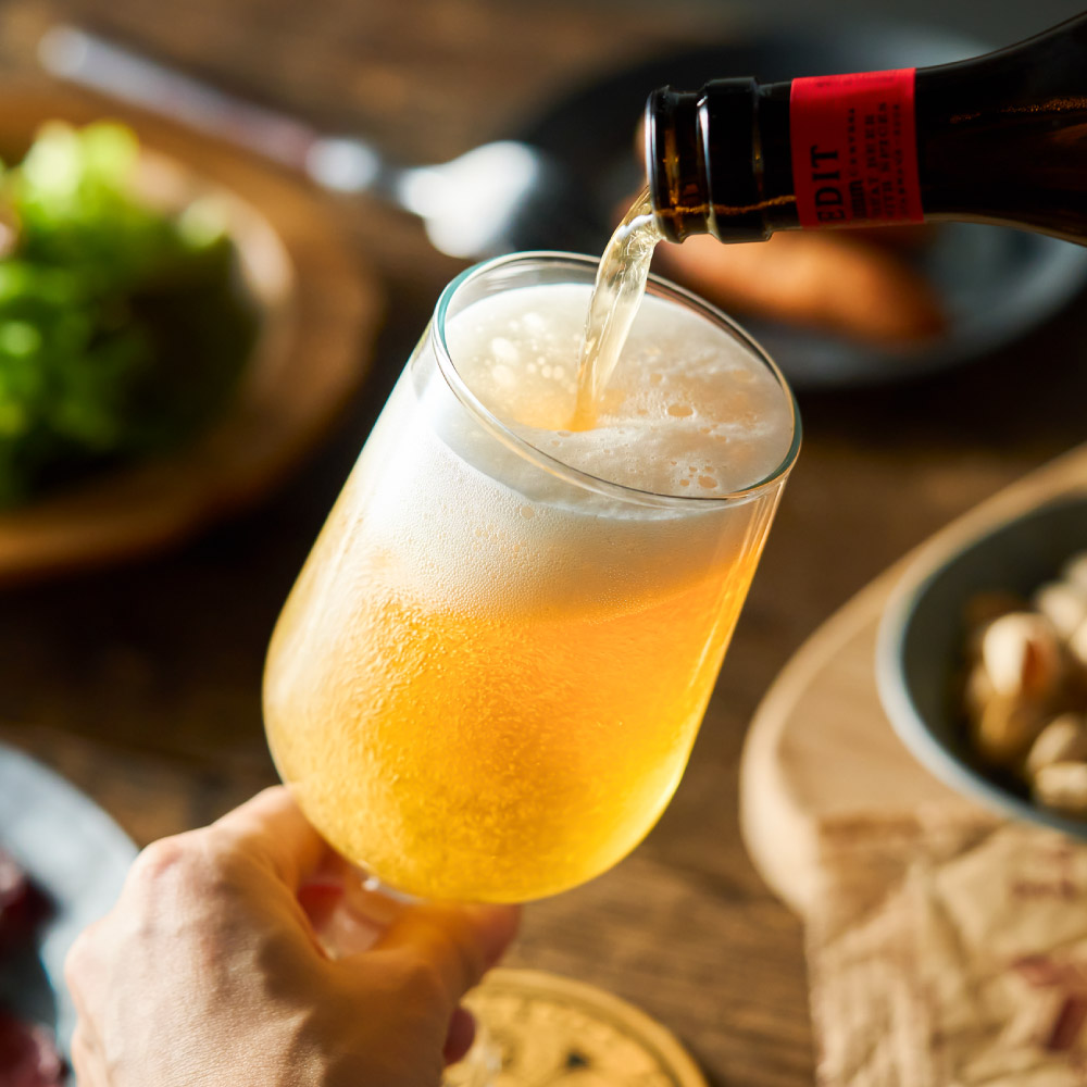 送料無料 クラフトビール 家飲みセット（INEDIT 330ml 2本+鎌倉おつまみ3点）お酒（酒類）