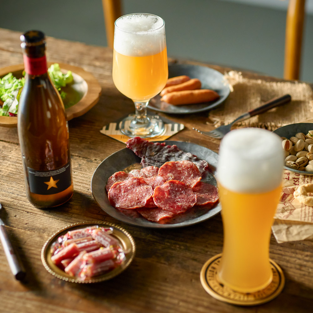 送料無料 クラフトビール 家飲みセット（INEDIT 330ml 2本+鎌倉おつまみ3点）お酒（酒類）