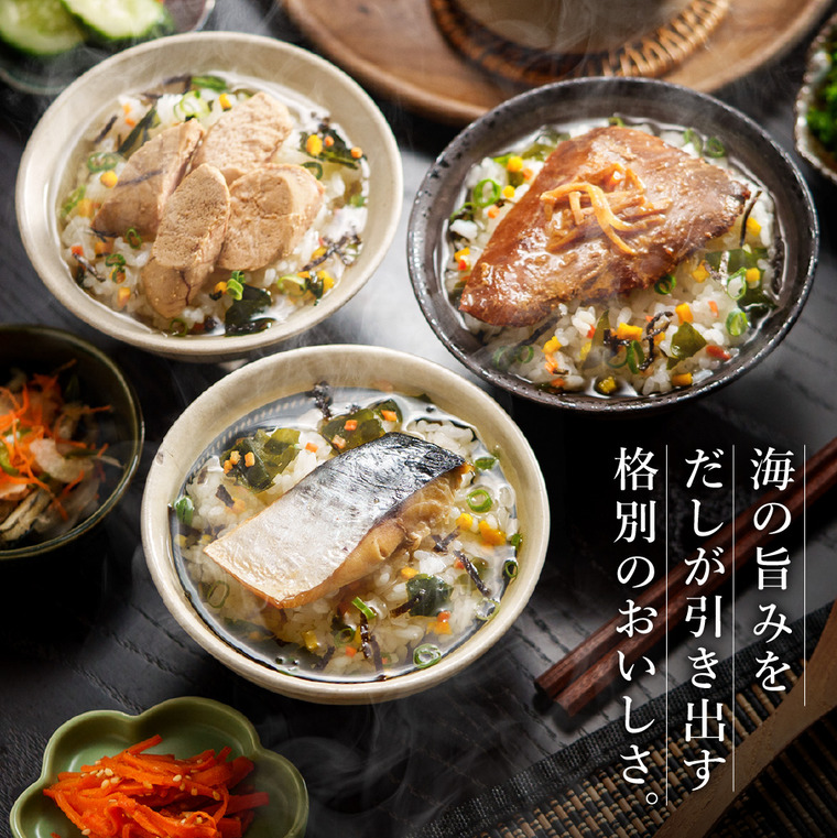 石巻金華 茶漬け６食セット（たらこ、明太子、銀鮭、さば、鯛、かつお）