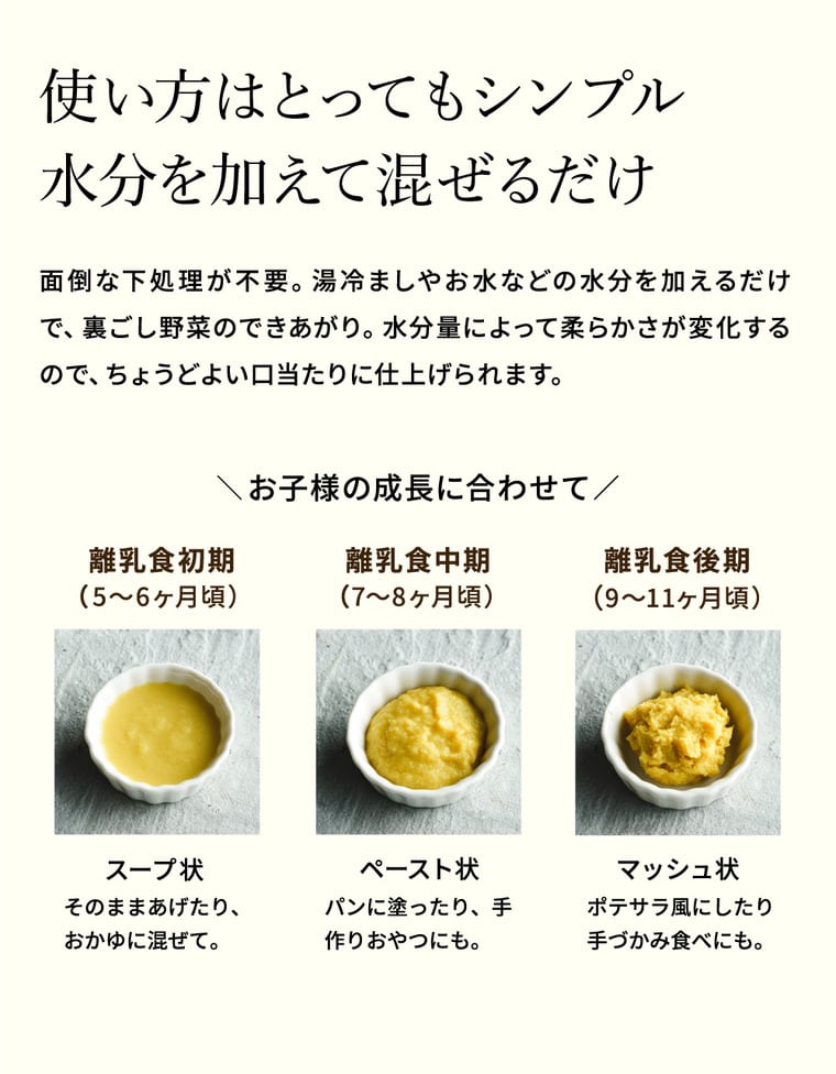 Disney ディズニー Baby Potage 北海道産無添加ベビーフード Disneyデザインのギフトボックス入り クラフト袋(80g) 6個セット