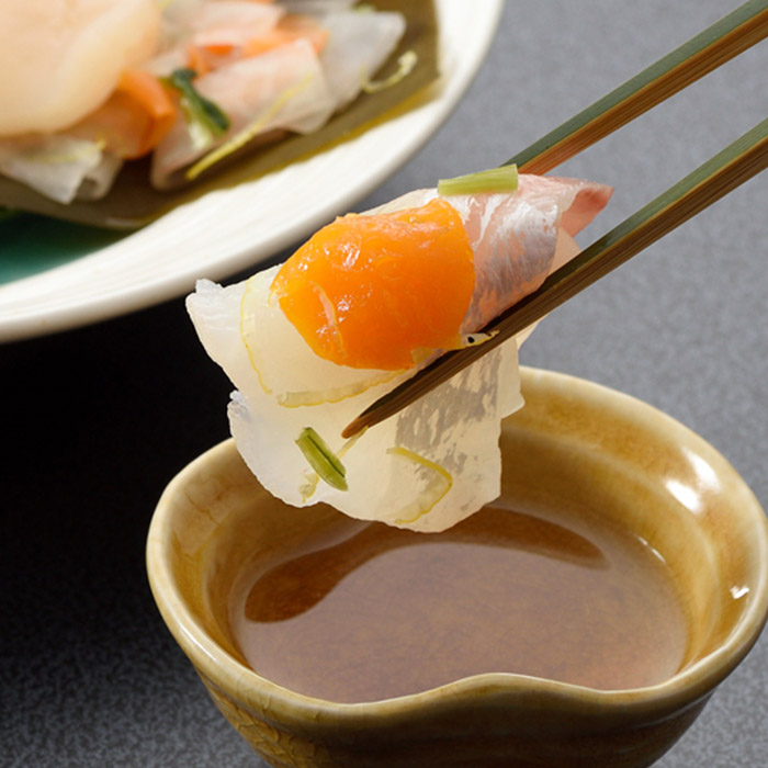 京都 下鴨茶寮 料亭の昆布〆 漁味 3人前 (メーカー直送)