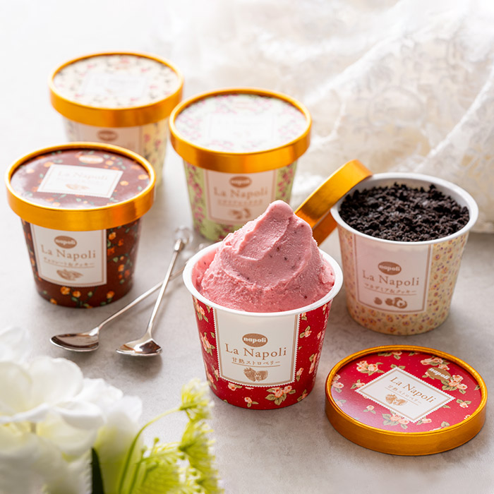 ナポリアイス ラ ナポリ アイス詰合せ メーカー直送 包装紙 メッセージカード 代引き購入利用不可 送料無料 内祝い 出産内祝い 内祝い 出産内祝い カタログギフト の ソムリエ ギフト