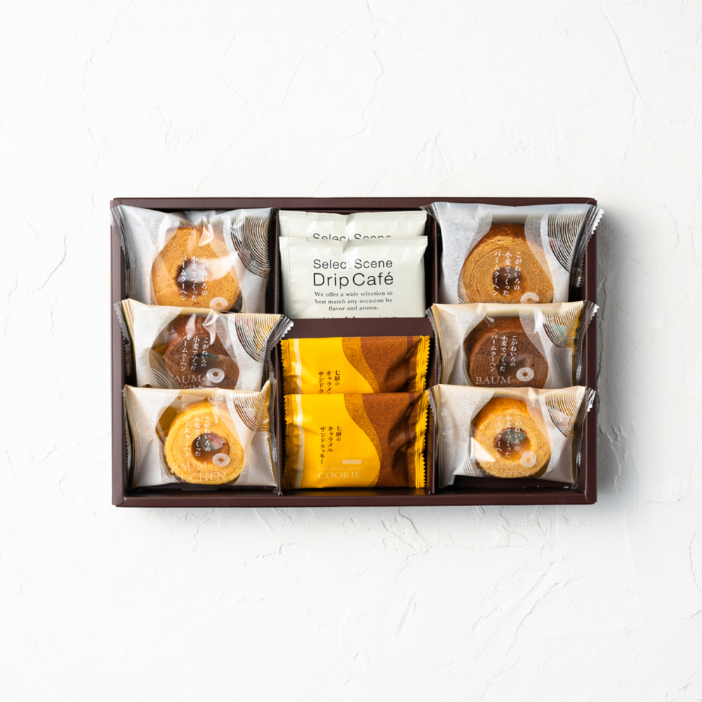 お菓子 ギフト 内祝い ひかりがさね ふんわりバームと珈琲の詰合せ 10個 HGA-03A / スイーツ 洋菓子 バームクーヘン