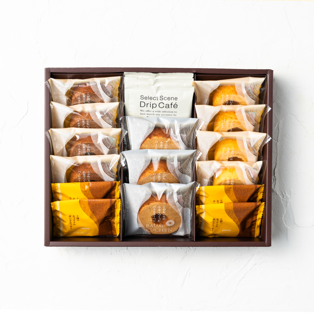お菓子 ギフト 内祝い ひかりがさね ふんわりバームと珈琲の詰合せ 18個 HGA-04A / スイーツ 洋菓子 バームクーヘン