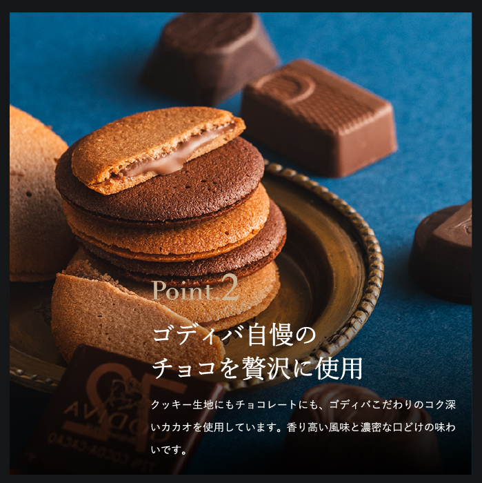 ゴディバ GODIVA チョコレート＆クッキーアソートメント（7粒+4枚）（205941） のし包装メッセージカード不可 C-24 YE