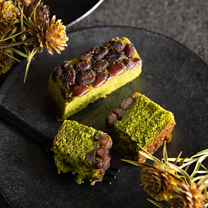 吉祥菓寮 京都  きな粉＆抹茶のチョコサンドクッキー(9枚)とたっぷり小豆の宇治抹茶ケーキ