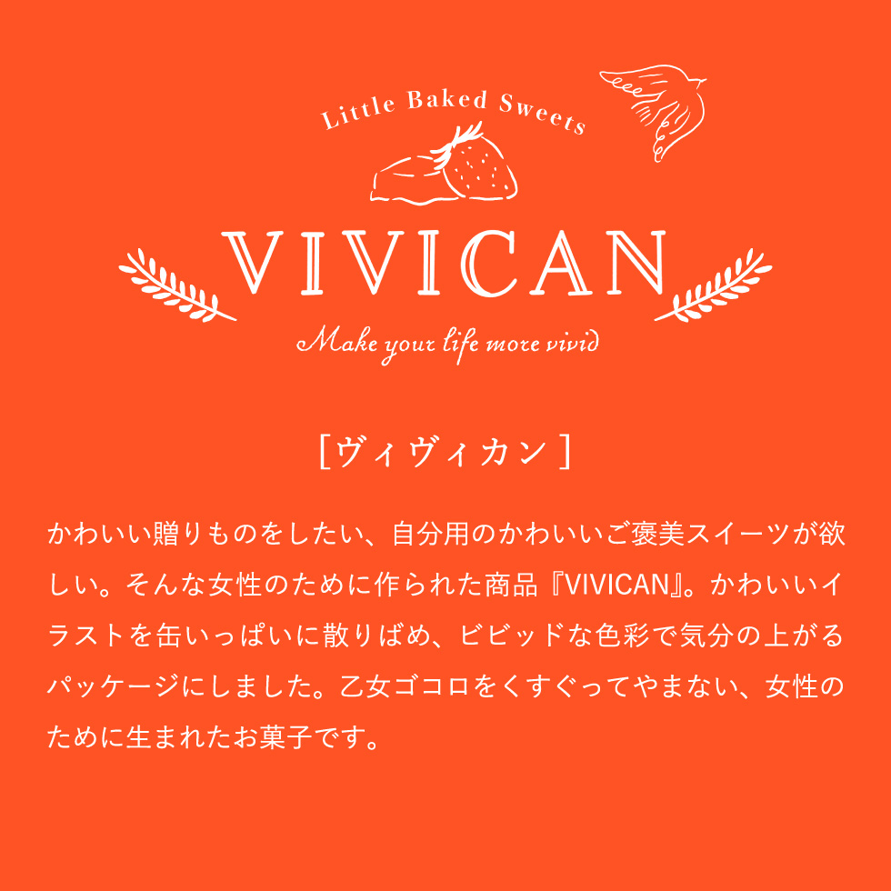 ＶＩＶＩＣＡＮ クッキー （ストロベリー＆塩バター / キャラメル＆ショコラ）(VI-TBA / VI-RCA)