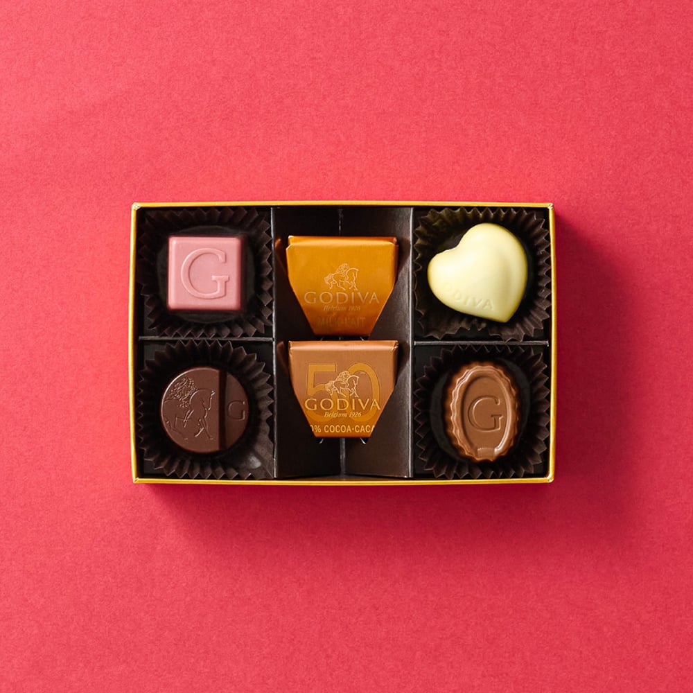 ゴディバ GODIVA チョコレート ハート オブ ゴールドコレクション 6粒入 （208910） C-26 YB / バレンタイン のし包装メッセージカード不可