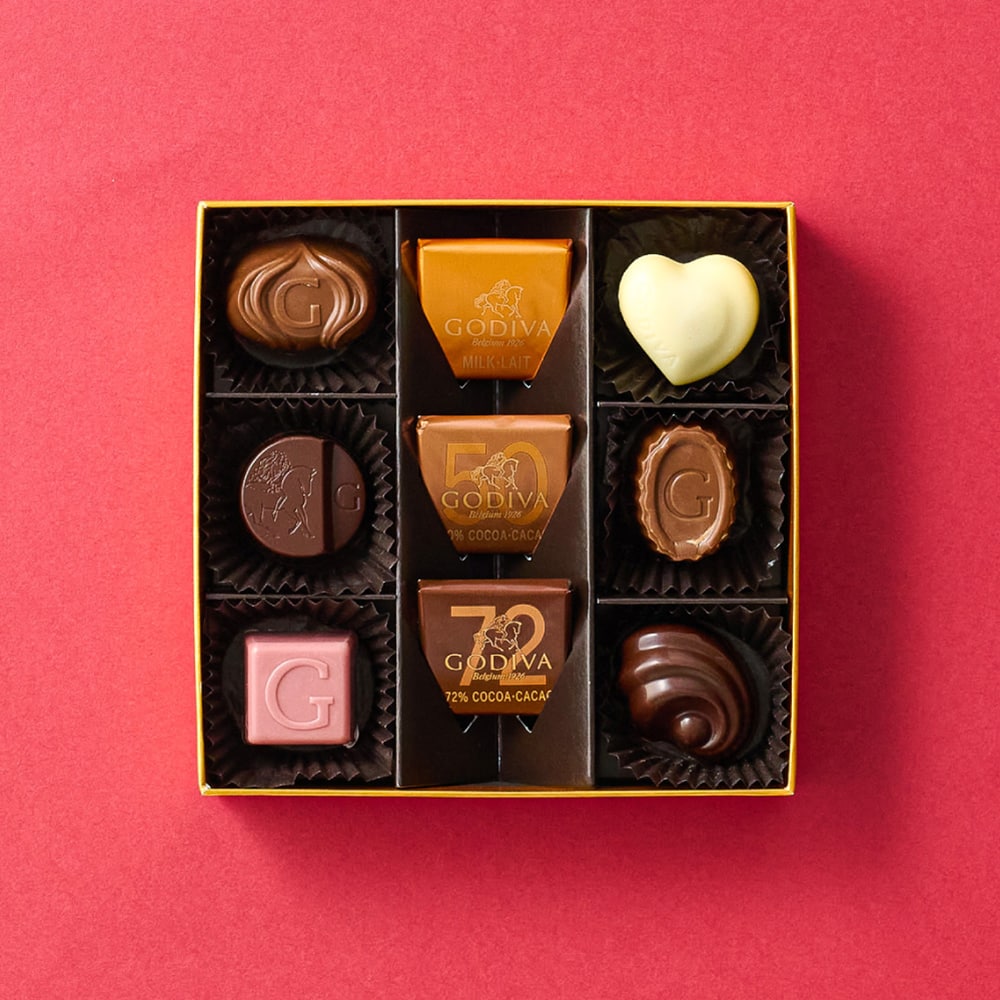 ゴディバ GODIVA チョコレート ハート オブ ゴールドコレクション 9粒入 （209847） C-26 YC / バレンタイン のし包装メッセージカード不可