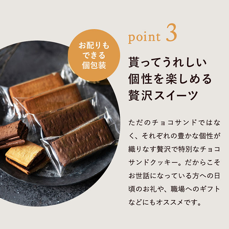 お菓子 中山製菓 チョコレートサンドクッキー 3個 RWSC-3