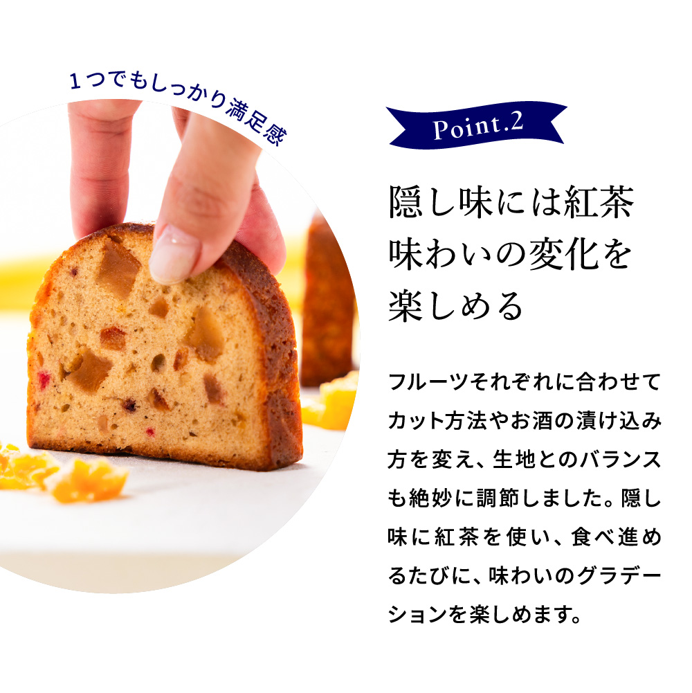 望月シェフ×ホシフルーツ ７種のフルーツが詰まった「デザートパウンドケーキ」4個 MOA-01A