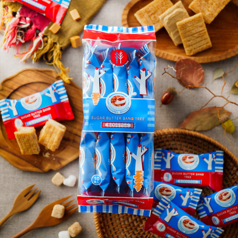 ギフト スイーツ シュガーバターサンドの木 キャラメルブリュレ お買い得パック 10個入 シュガーバターの木 お菓子 定番 個包装 まとめ買い sugar butter tree