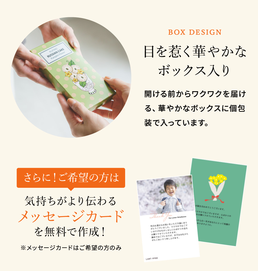 お菓子 ギフト 7種から選べる プラチノロシアケーキ 2個入 のし・包装不可 クッキー 焼き菓子 洋菓子 メッセージカード無料 送料無料