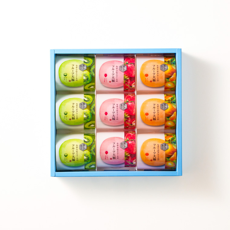 スイーツ 中島大祥堂 ひととえ 凍らせて食べるなめらかクリームのフルーツ大福 9個 Hitotoe 常温保存 個包装 フルーツ クリーム 大福 和スイーツ 送料無料
