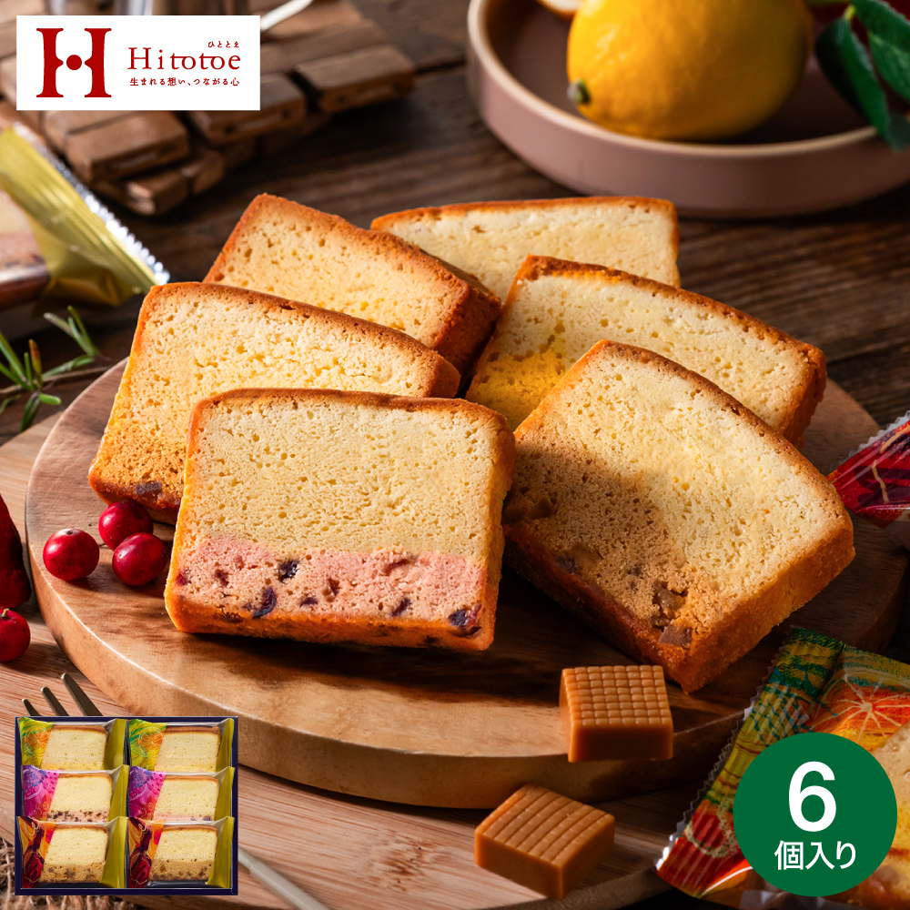 お菓子 ギフト スイーツ 中島大祥堂 ひととえ 果実と楽しむ しっとり濃厚チーズケーキ 6個入 Hitotoe チーズケーキ 常温保存 個包装